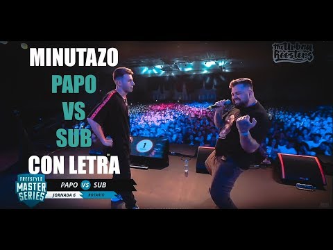 MINUTO de PAPO vs SUB con LETRA | FMS Jornada 7 2019