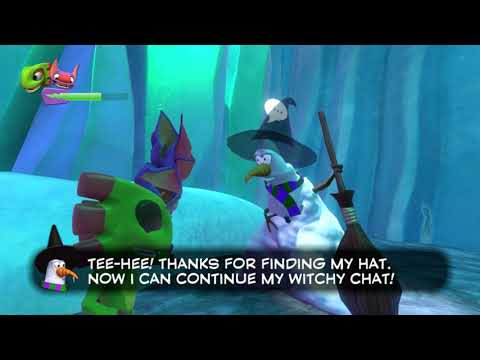 Yooka-Laylee 100% playthrough pt 9 Glitterglaze Glacier/Tribalstack tropics cleaning up. PC gameplay