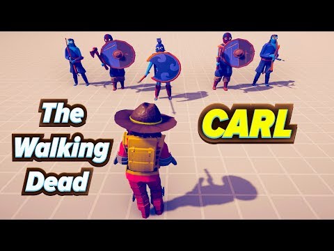 TABS - Carl (Walking Dead ) vs Units ! - Totally Accurate Battle Simulator