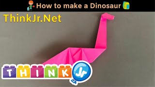 Crafts - How to make a Dinosaur | DIY | ThinkJr.Net
