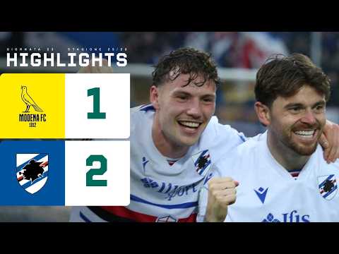 Modena-Sampdoria 1-2 |I BLUCERCHIATI segnano nel finale| HIGHLIGHTS Serie BKT