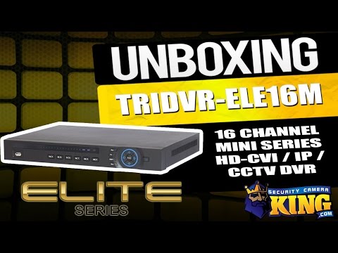 Unboxing - 16 Channel Mini Series HD-CVI / IP / CCTV DVR - TRIDVR-ELE16M
