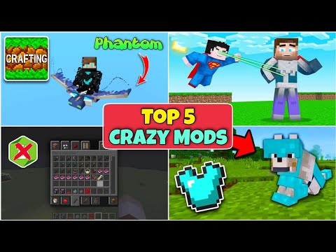 Top 5 Crazy Mods For Crafting And Building | Crafting And Building Mod | Annie X Gamer
