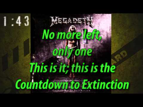 Megadeth - Countdown To Extinction Guitar pro tab