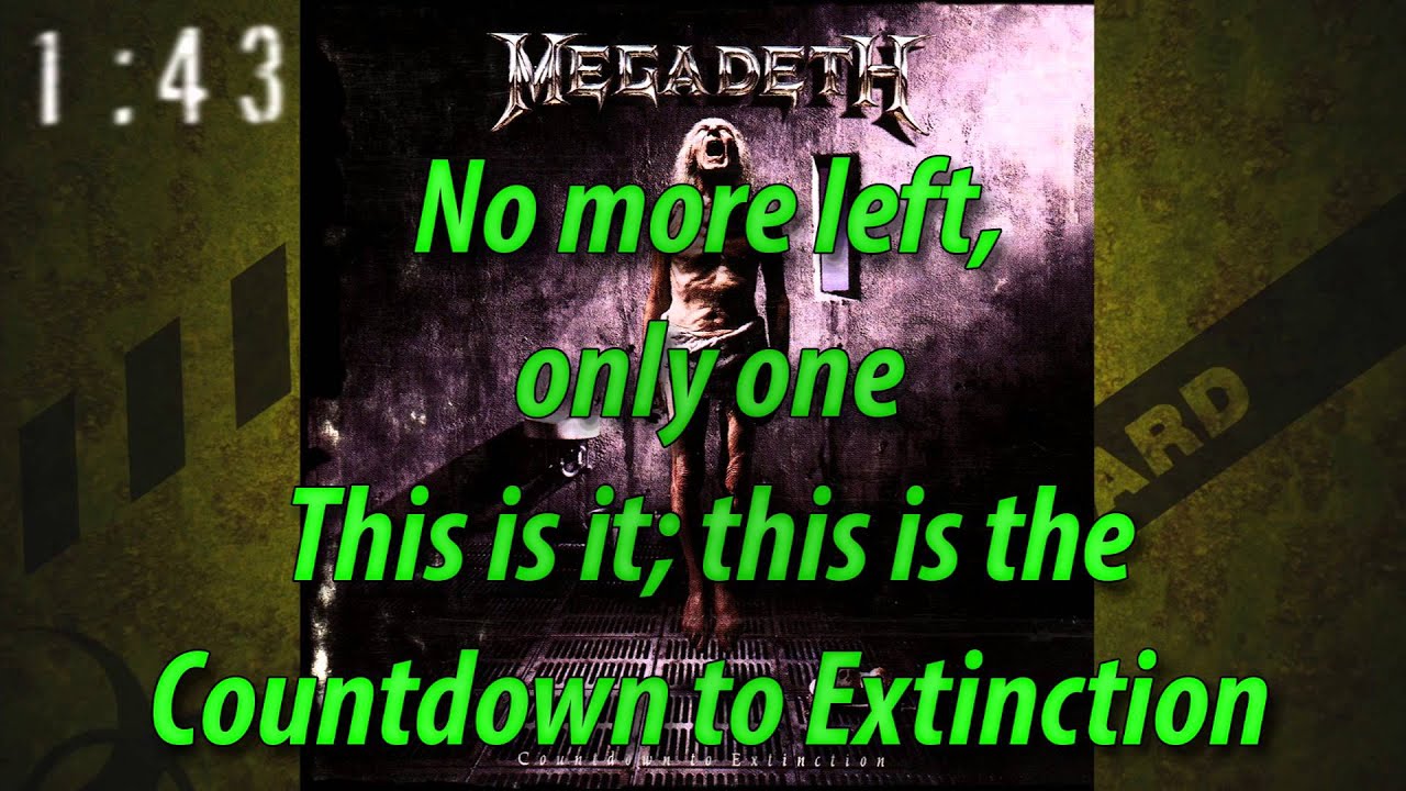Megadeth - Countdown To Extinction Guitar pro tab