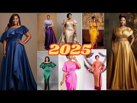 New Stylish Satin Dresses | Latest Silk Satin Dress | Elegant Satin Material Gown | Latest Dress