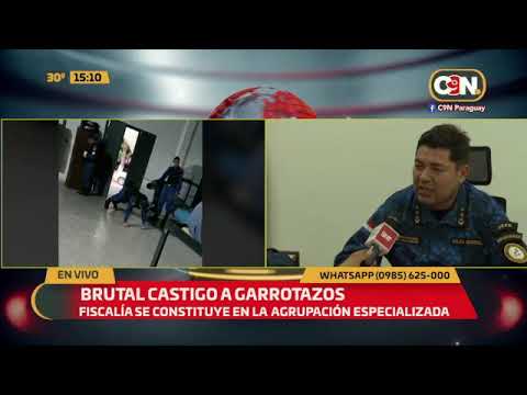 Brutal castigo a garrotazos