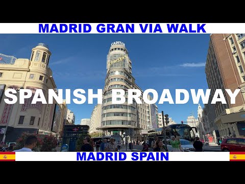 MADRID ESPANHA GRAN VIA WALK - O GRANDE CAMINHO - BROADWAY ESPANHOL