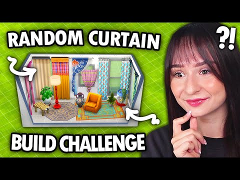 Every room is inspired by a different CURTAIN build challenge in The Sims 4!