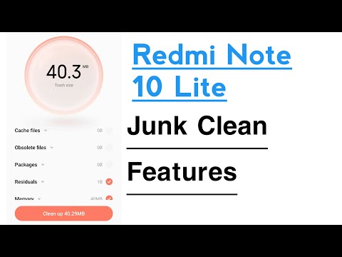 Redmi Note 10 Lite Virus Junk Cleaning