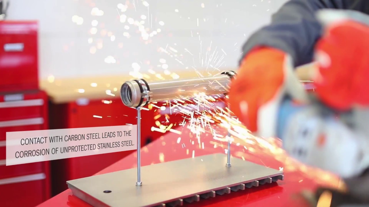 ACO pipe with protective varnish