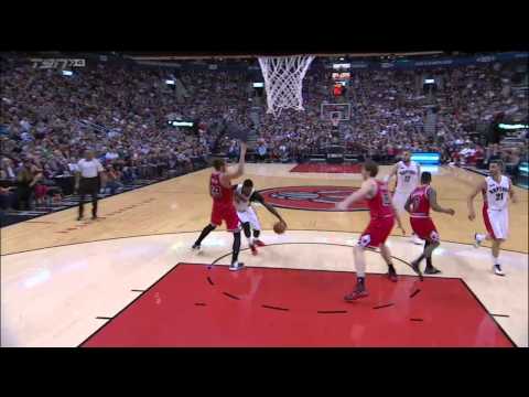 Raptors Highlights: Amir's Layup And-One - March 25, 2015