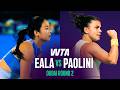 Alexandra Eala Vs Jasmine Paolini 2026 Dubai Round 2 WTA Match Highlights