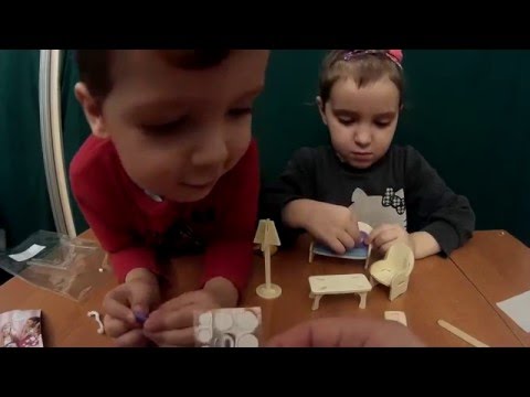 Делаем мебель для куклы\3д пазлы\\Making furniture for dolls \ 3d puzzle