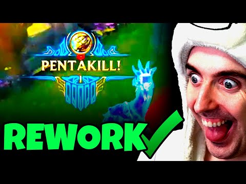 USING REWORKED MASTER YI TO GET PENTAKILLS!