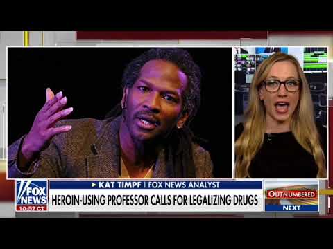 Kat Timpf talking about Dr. Carl Hart, a drug legalization advocate who uses heroin (FNC), 2/22/21