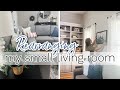 REARRANGING MY SMALL LIVING ROOM // SMALL LIVING ROOM LAYOUT IDEAS