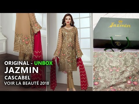Jazmin Chiffon Collection 2018 - Unbox Cascabel Pakistani Branded Clothes Video