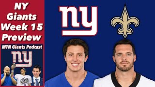 NY Giants Week 15 Preview vs Saints + NFL Spread Picks