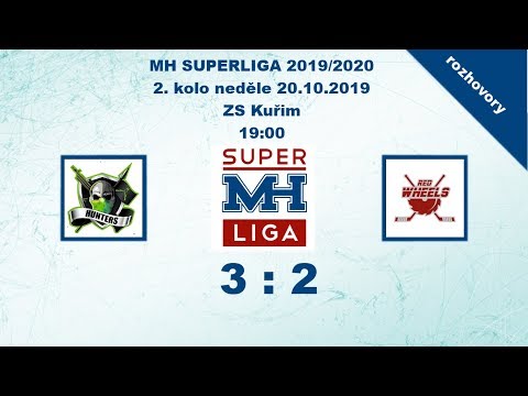 MH SUPERLIGA 2.kolo 2019/2020 Hunters vs Red Wheels 3:2 - rozhovory