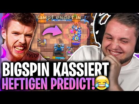 😂🤣 UNBEZAHLBARE MOMENTE mit BIGSPIN! | ICH bin OFFENSICHTLICH der BESSERE Clash Royale SPIELER!