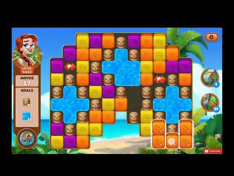 Lost Island Blast Adventure Level 1413 NO BOOSTERS - A S GAMING ✔