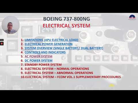 BOEING 737-800NG ELECTRICAL SYSTEM - PART 2