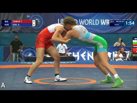 Qual. WW - 56 kg: A. SZEL (HUN) df. T. TENEVA (BUL) by VSU1, 12-2