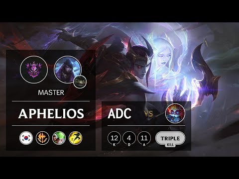 Aphelios ADC vs Heimerdinger - KR Master Patch 10.1