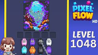 Pixel Flow Level 1048 Solution Walkthrough
