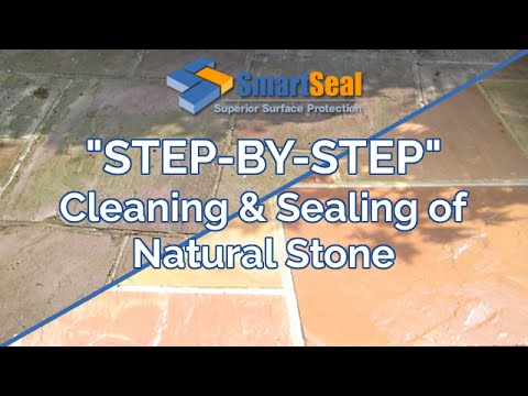 Natural Stone Cleaning, Sealing of Sandstone or Limestone Patios and Driveways