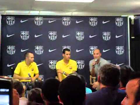 Iniesta & Busquets at Soccer Locker   part 3