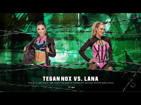 WWE 2K22 BCW Web Exclusive Tegan Nox vs Lana