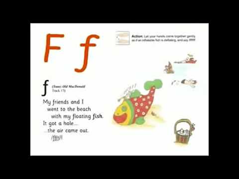 UK School Primary One Jolly Phonics Song Ff - My Friends and I went to the Beach