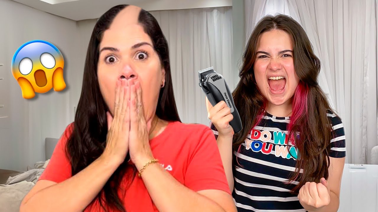 CORTEI O CABELO DA MINHA MÃE E ELA DETESTOU!
