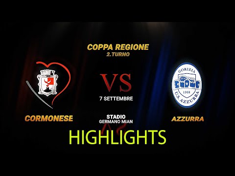 HIGHLIGHTS COPPA REGIONE gara 2. CORMONESE-AZZURRA 2:5