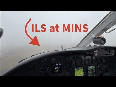 Breaking Out of ILS Approach Minimums in a Cessna CJ