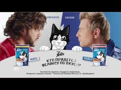 Николай Басков и Филипп Киркоров в рекламе корма «Феликс»