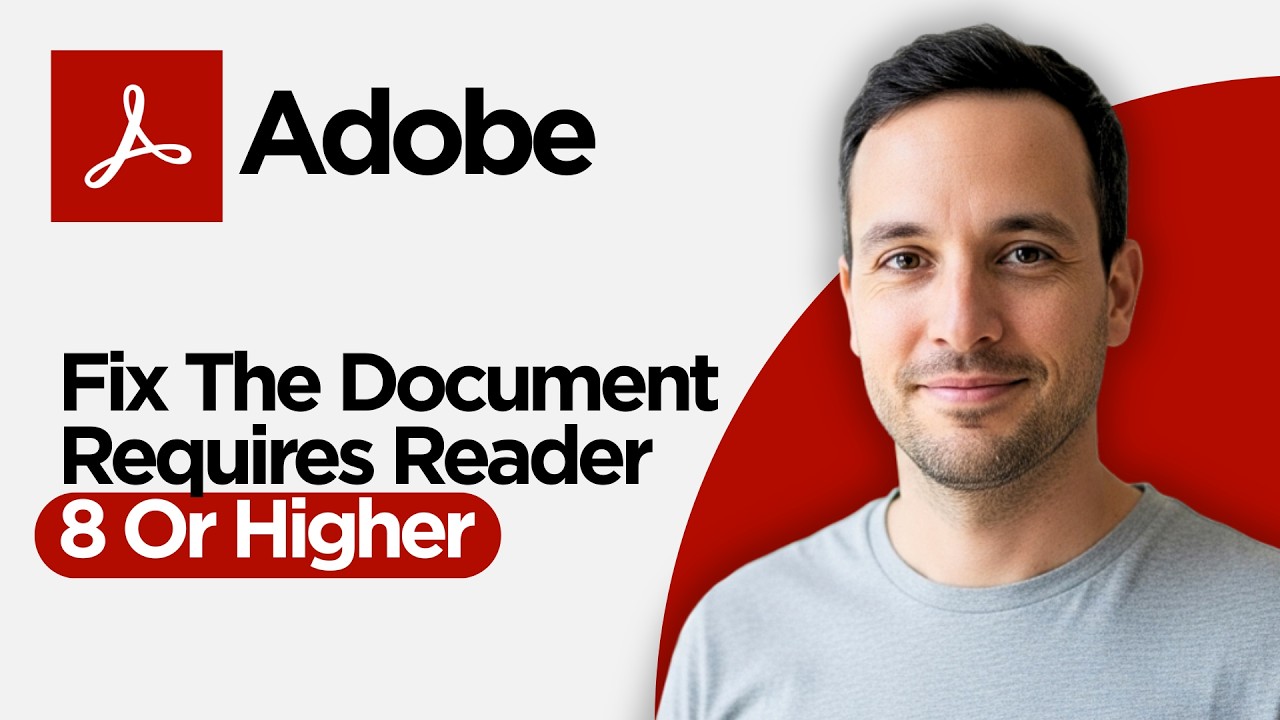 How to Fix The Document You are Trying to Load Requires Adobe Reader 8 or Higher (2026 Full Guide)