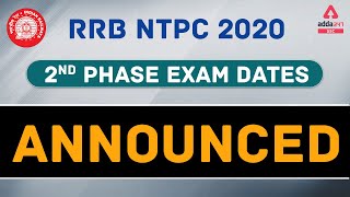 RRB NTPC 2ND PHASE OFFICIAL EXAM DATE ANNOUNCED | SSC Adda247