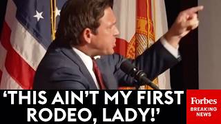 DeSantis Confronts Heckler at Florida GOP Summit with Soros Jab