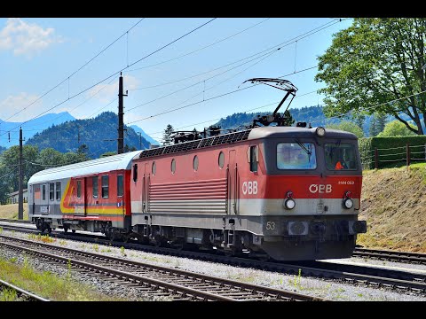 Bahnverkehr Arlberg 9.6.2023: ÖBB Rh114 mit Hilfszug, Probahn Vorarlberg, Klimaticket, Autoreisezug