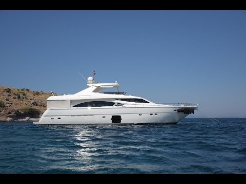 Ferretti 830 HT / 2010 motor yacht for sale full interior video