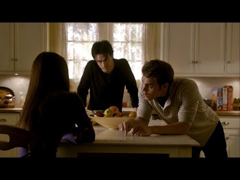 TVD 2x10 - Damon and Stefan have a plan to get the moonstone and de-spell it | Delena Scenes HD