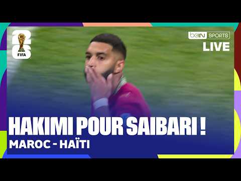 LIVE – Hakimi sert Saibari, le Maroc égalise contre Haïti ! Le match est FOU !