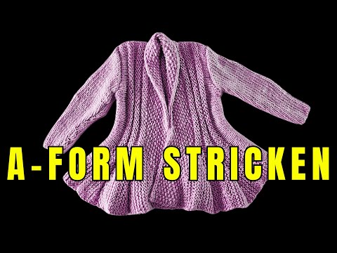 Knitting an A-shape: 3 variations for all body types!