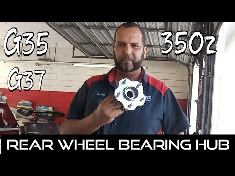 ( 2003/2008 ) How to replace rear bearing Hub for Infiniti g35 g35x g37 350z ( DIY )........