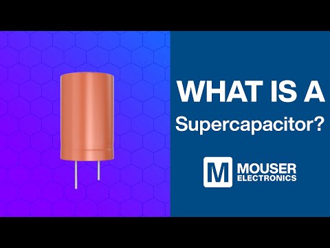 Part of a video titled What is A Supercapacitor ? | Mouser Electronics | Vishay - YouTube