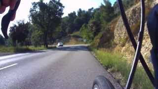 preview picture of video 'Haute Route 2013 2  Etappe 1 Abfahrt Manosque nach Greoux les Bains'