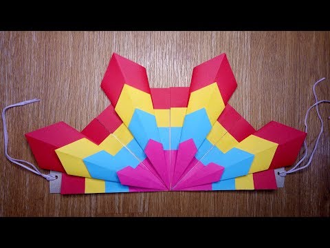 EASY FESTIVAL HEADPIECE MADE OF COLORED PAPER